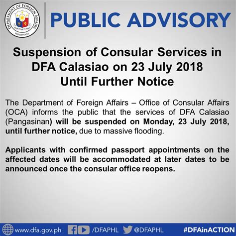 dfa online appointment calasiao|Directory of Consular Offices (CO) .
